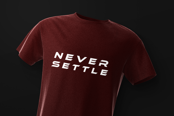 Never Settle Maroon Classic T-shirt