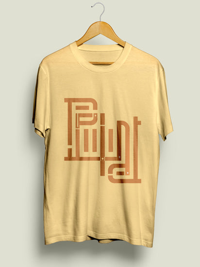 Beige Graphics Printed 100% Cotton T-shirt